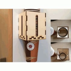 Coffee Cup Wooden Dispenser Laser Cut 3D Puzzle CDR File