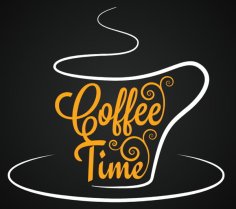 Coffee Time Logo Template Free Vector