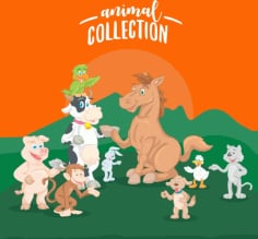 Collection Of Funny Animals Free CDR Vectors File