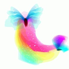 Colored Butterflies Dream Free Vector