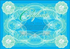 Colorful Certificate Template Design Free Vector