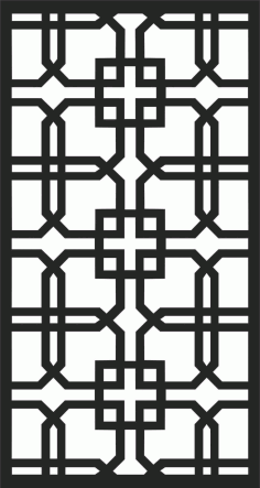 Compress Grill Screen Panel DXF File