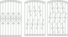 Contemporary Window Grill Design For Home Laser Cut CDR File
