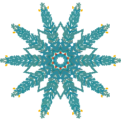 Copepoda Snowflake Vector SVG File