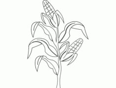 Corn Free DXF Vectors File