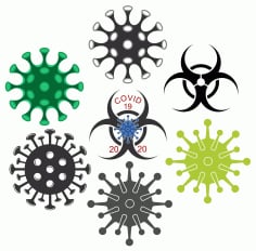 Coronavirus Logo CDR Vectors File