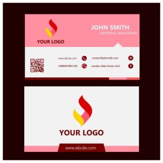 Corporate business card Free Vector