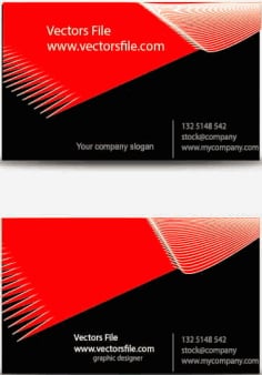 Corporate Business Card Vector Vector File