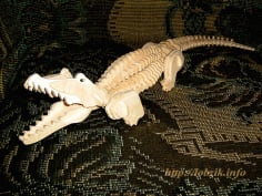Crocodile 3D Puzzle CDR File