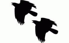 Crow Flying Free Dxf File For Cnc DXF Vectors File