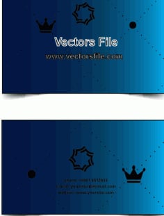 Crown Business Card Template Publicdomain Vector File