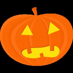 Crying Halloween Pumpkins Vector SVG File