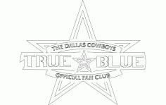 Dallas Cowboys Fan Club Free Dxf File For Cnc DXF Vectors File