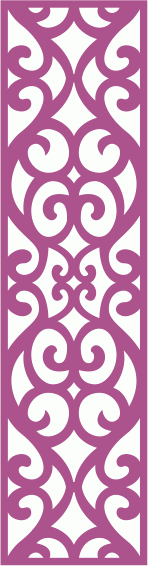 Damask Grill Panel CDR File