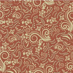 Damask Pattern Floral Sketch Repeating Messy Design Free Vector