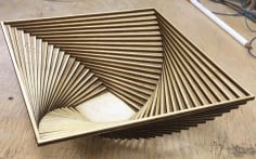 Decor Wooden Basket Laser Cut DXF File