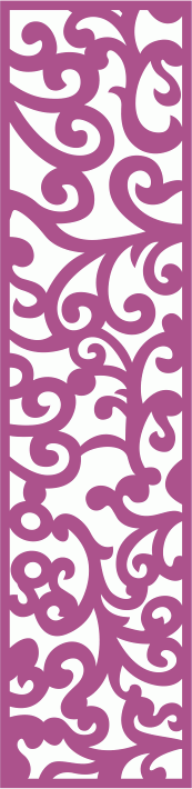Decoraative Lace Panel Jali Design for Room Divider CDR File