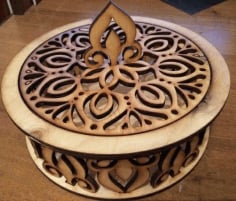 Decorative Candy Bowl Wooden Candy Dish Laser Cut CDR File