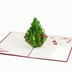 Decorative Christmas Tree Laser Cut Free Vector CDR File