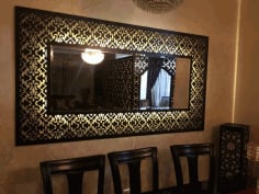 Decorative Large Wall Mirror CDR File