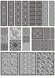 Decorative Pattern library Download CDR File