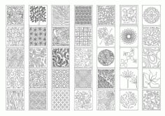 Decorative Pattern Vector CNC Laser Cutting Vector DXF File