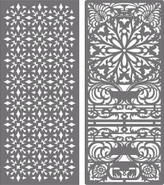 Decorative Privacy Partition Indoor Panel Room Divider Seamless Pattern Free Vector