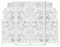 Decorative Screen Panel and Room Divider DXF File
