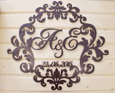 Decorative Wedding Invitations Souvenirs Laser Cut Free CDR File