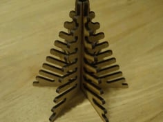Decorative Wooden Tree CNC Laser Cut Free DXF File