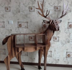 Deer Furniture Shelf DXF File