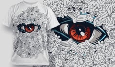 Designious Vector T-Shirt Eye Design CDR File