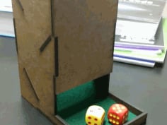 Dice Tower 0.125in Laser Cut DXF File