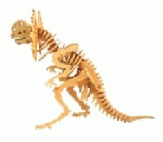 Dilofossauro 3D puzzle Animal Toys DXF File
