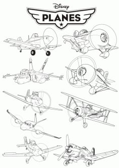 Disney Plane Sticker CDR Vectors File