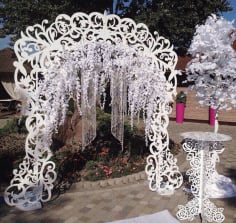 DIY Wedding Arch with Table Decor Free DXF Vectors File