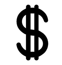 Dollar Sign Mockup Design DXF File