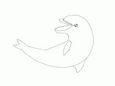Dolphin CNC Router Free DXF File