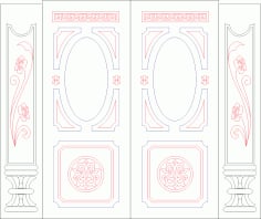 Door Panel Designs free CDR Vectors File