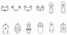 Doorknob Design in 2D Drawing DWG File
