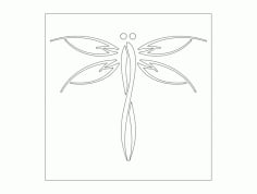 Dragonfly Free Dxf File For Cnc DXF Vectors File