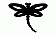 Dragonfly Single Silhouette DXF File