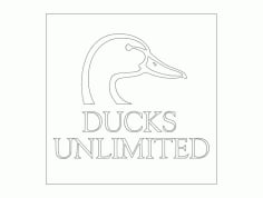 Ducks Unlimited Laser Cut DXF File