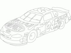 Dupont Chevy 24 Lineart Free DXF Vectors File