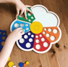 Educational Toy for Children Laser Cut Template CDR File