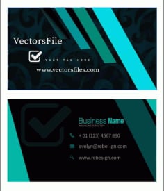 Elegant Dark Modern 3D Decor Business Card Templates Vector File