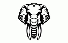 Elephant Free DXF Vectors File