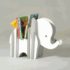 Elephant Storage and Pen Holder 3D Puzzle Laser Cut Free CDR File