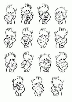 Emotions Cartoon Vector CDR File