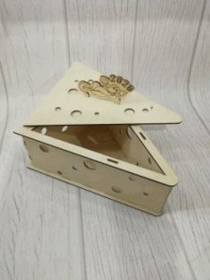 Engraved Wooden Cheese Box CDR File